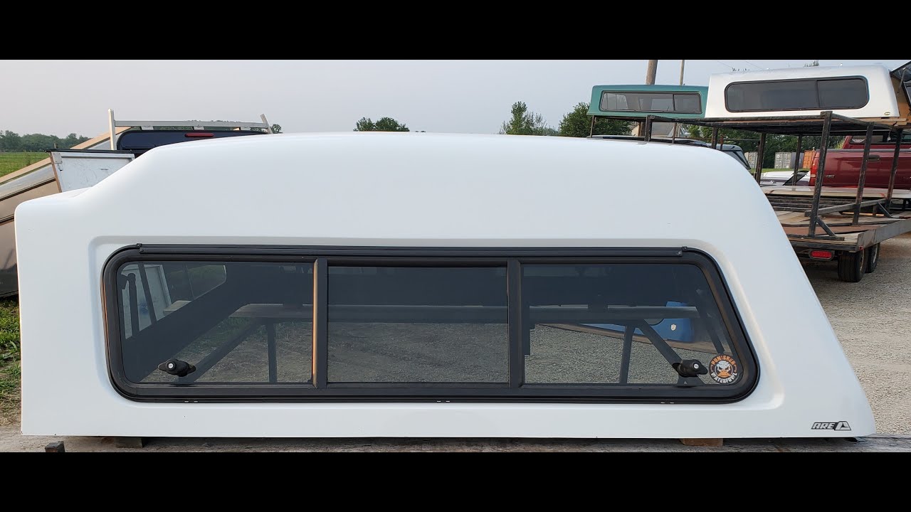 Walk around the used ARE MX truck cap. Mid Roof fiberglass 15-20 Ford F-150 6.5' bed, Cargo Doors