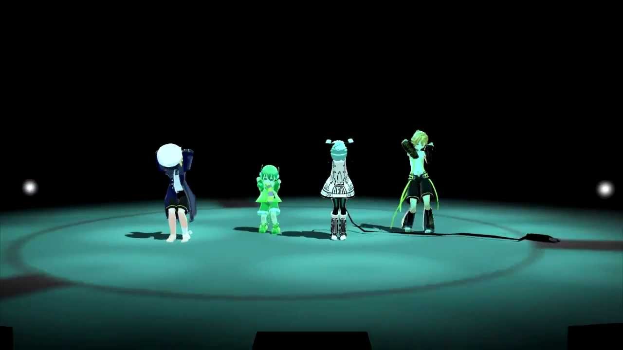 『Ryuuto, Oliver, Len, Piko』 Kiss me 愛してる 【MMDxVOCALOID3cover】