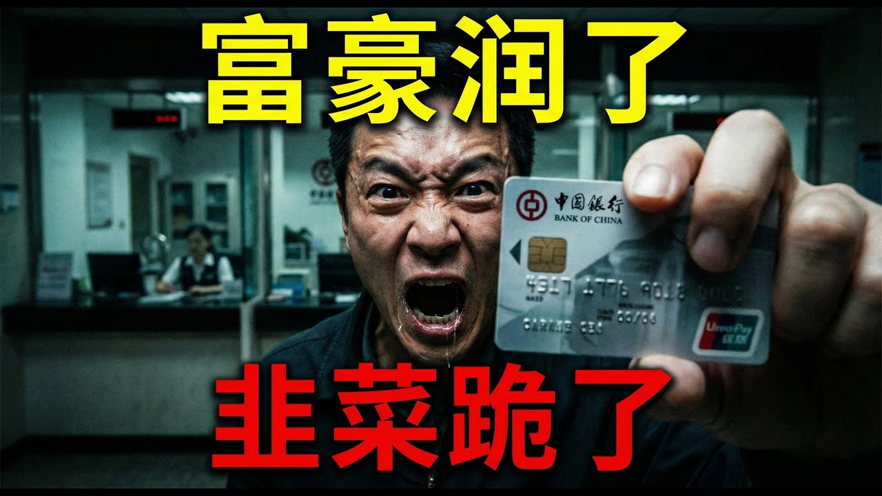 我在银行下跪求取救命钱，富人却连夜转走千亿？2025中国韭菜的至暗时刻！#外汇管制#取款难