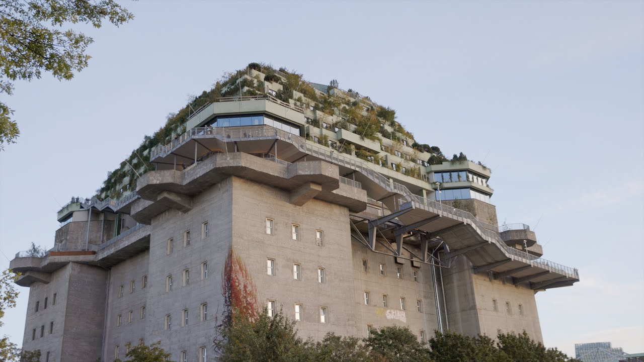 Der grüne Bunker in Hamburg! Ein Park auf dem Dach.