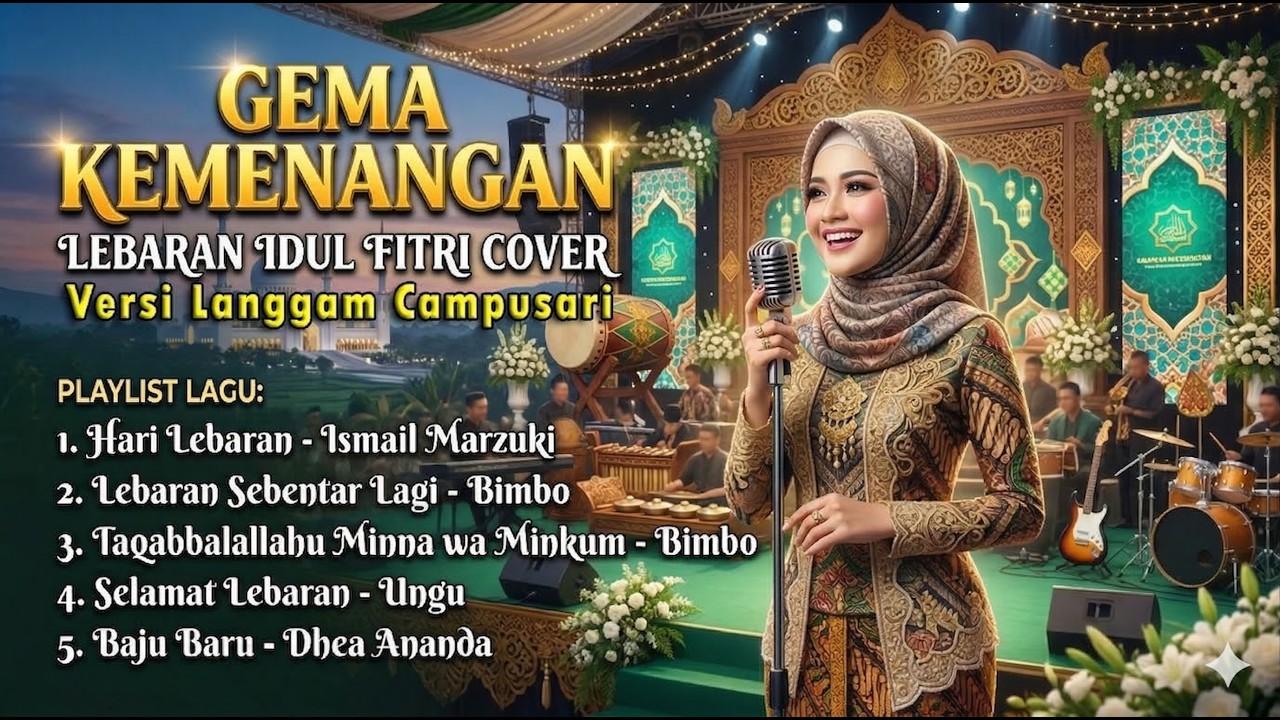 GEMA LEBARAN IDUL FITRI: Koleksi Lagu Idul Fitri Paling Megah (Sinden Angelic AI Cover)