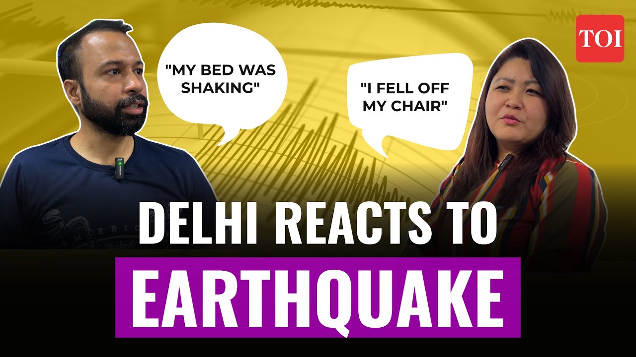 Delhi Earthquake: Delhites react to tremors felt in the capital #delhiearthquake