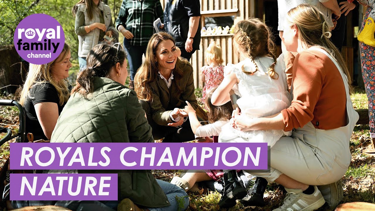 William and Kate Explore Ancient Forest with Adorable Children