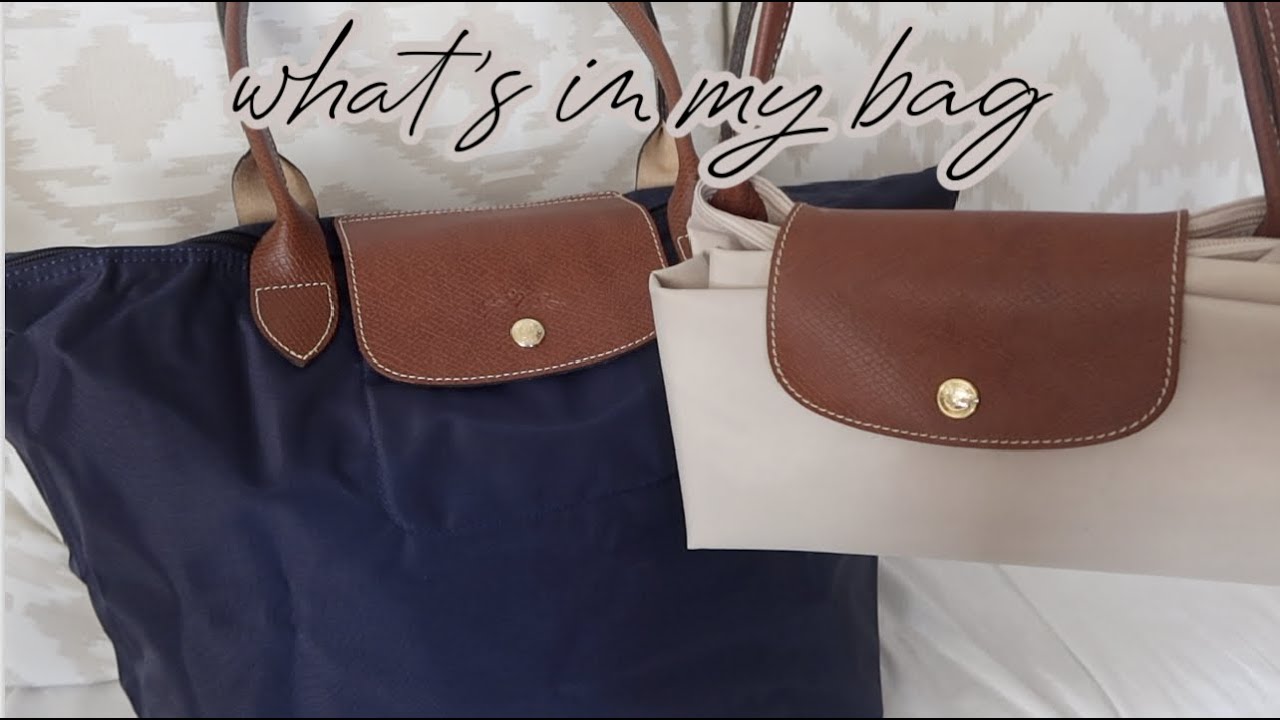 WHAT'S IN MY WORK BAG: LONGCHAMP LE PLIAGE LARGE TOTE | Mimi Le
