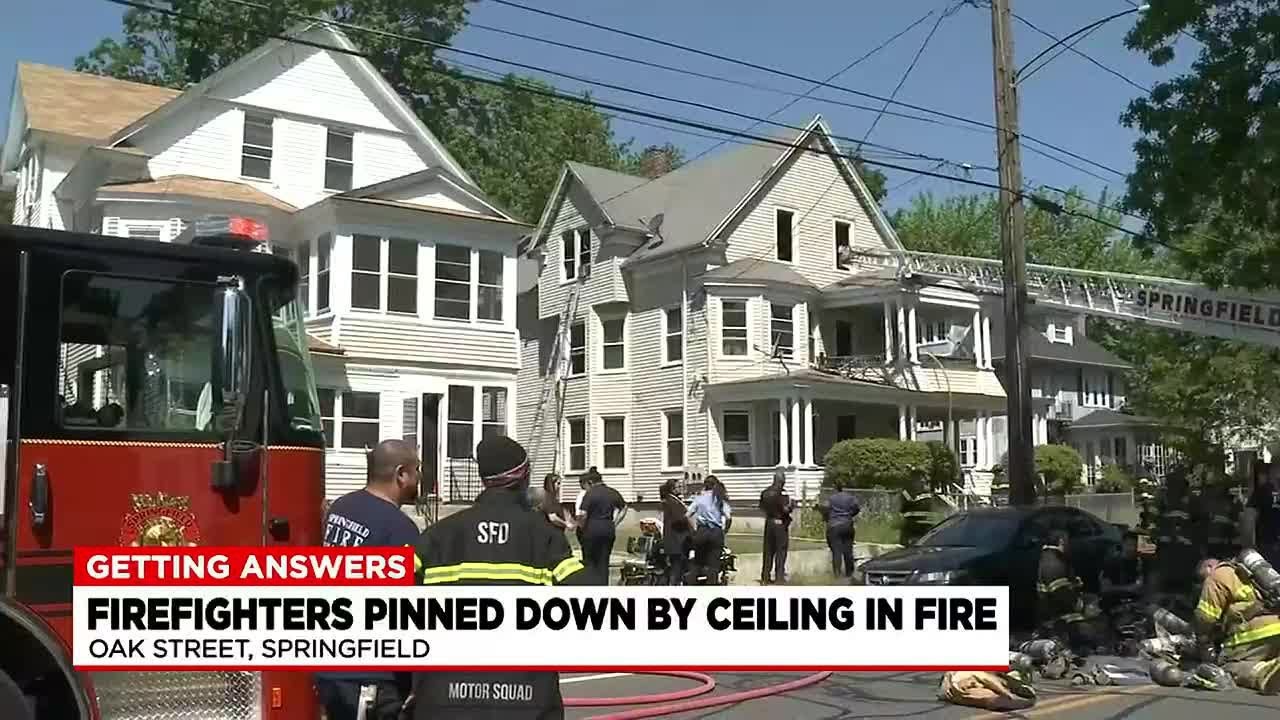 7 people displaced, firefighters safe after being trapped in 3-alarm fire in Springfield