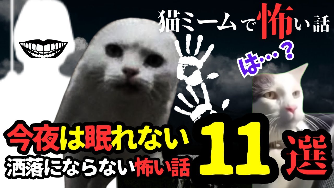 【総集編】洒落にならない怖い話幽霊・怪奇現象まとめ⑤【猫ミーム×ホラー】#猫マニ #怖い話 #体験談