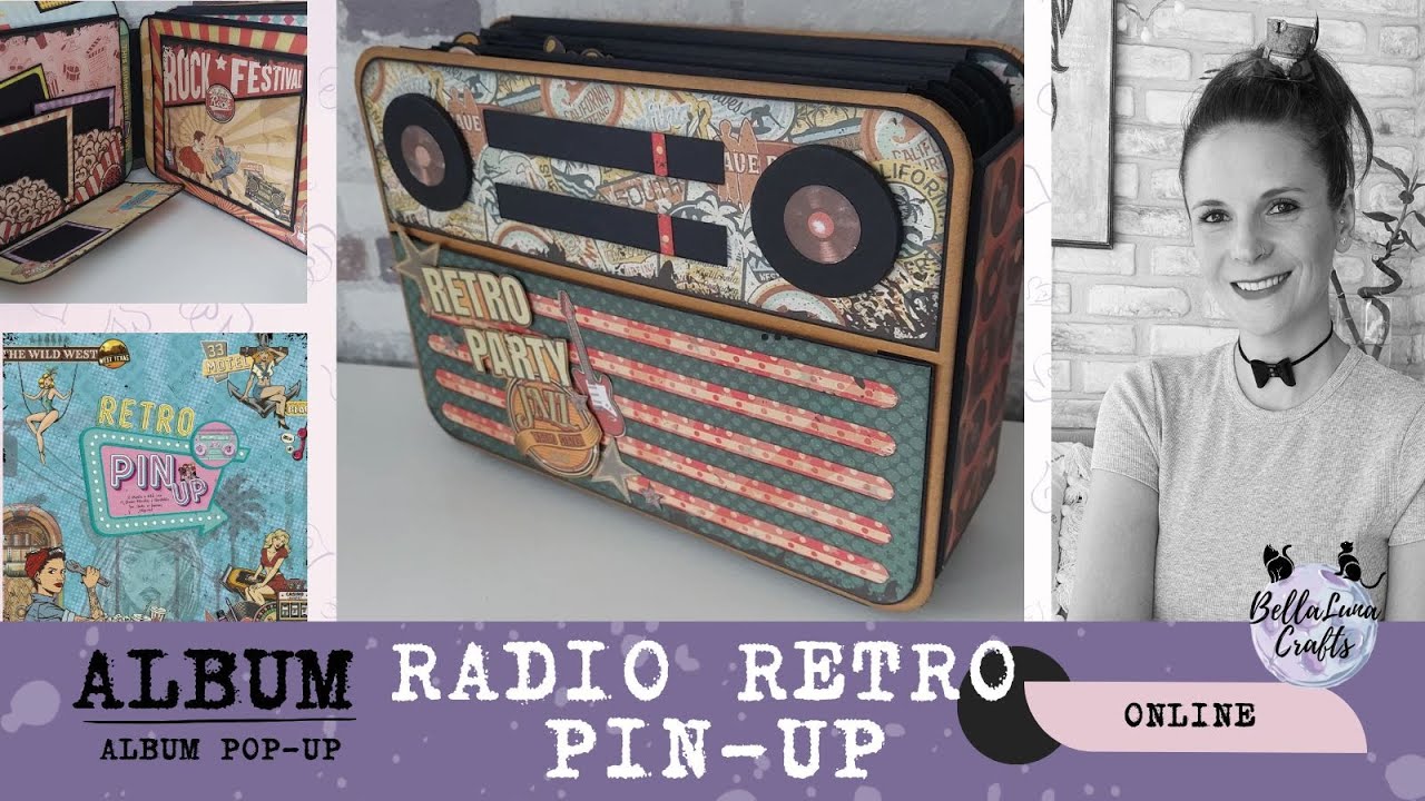 TUTORIAL ALBUM RADIO RETRO PIN-UP |BELLALUNA CRAFTS