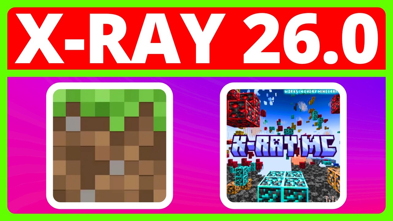 Как скачать и установить X-Ray для Minecraft Bedrock 26.0 | Ресурс-пак Minecraft Xray