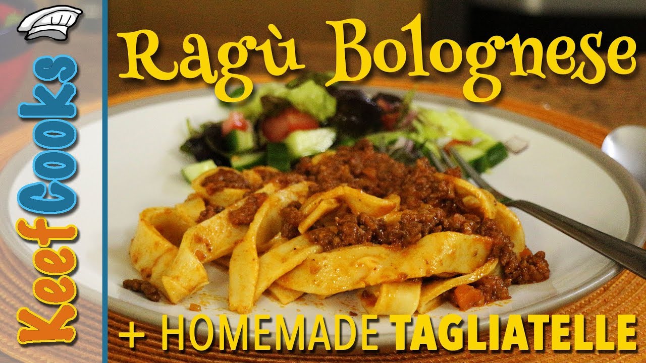 Ragu Bolognese | Italian Bolonese Sauce | Homemade Tagliatelle