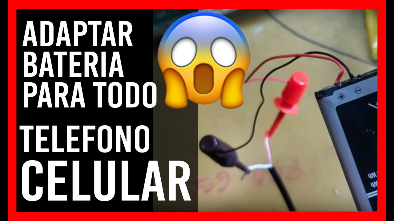 ⚡Como ADAPTAR BATERIA 🔋 para cualquier TELEFONO CELULAR o TABLET