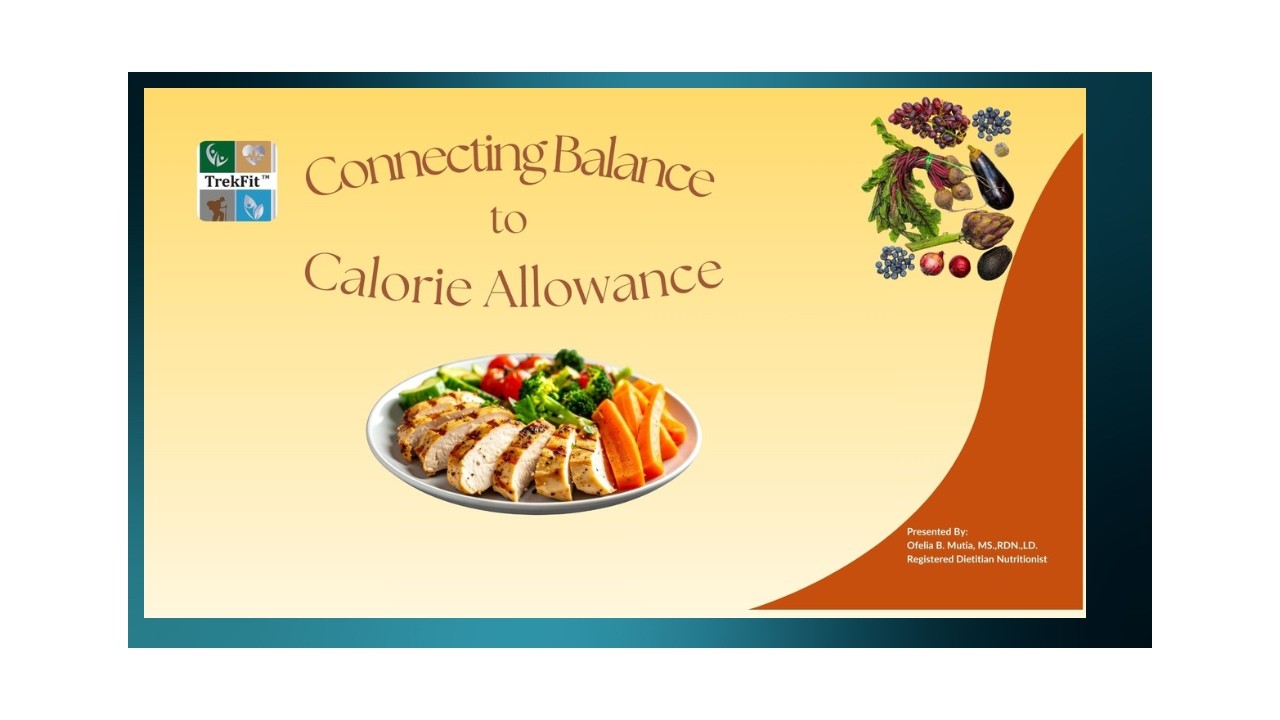 CONNECTING BALANCE TO CALORIE ALLOWANCE