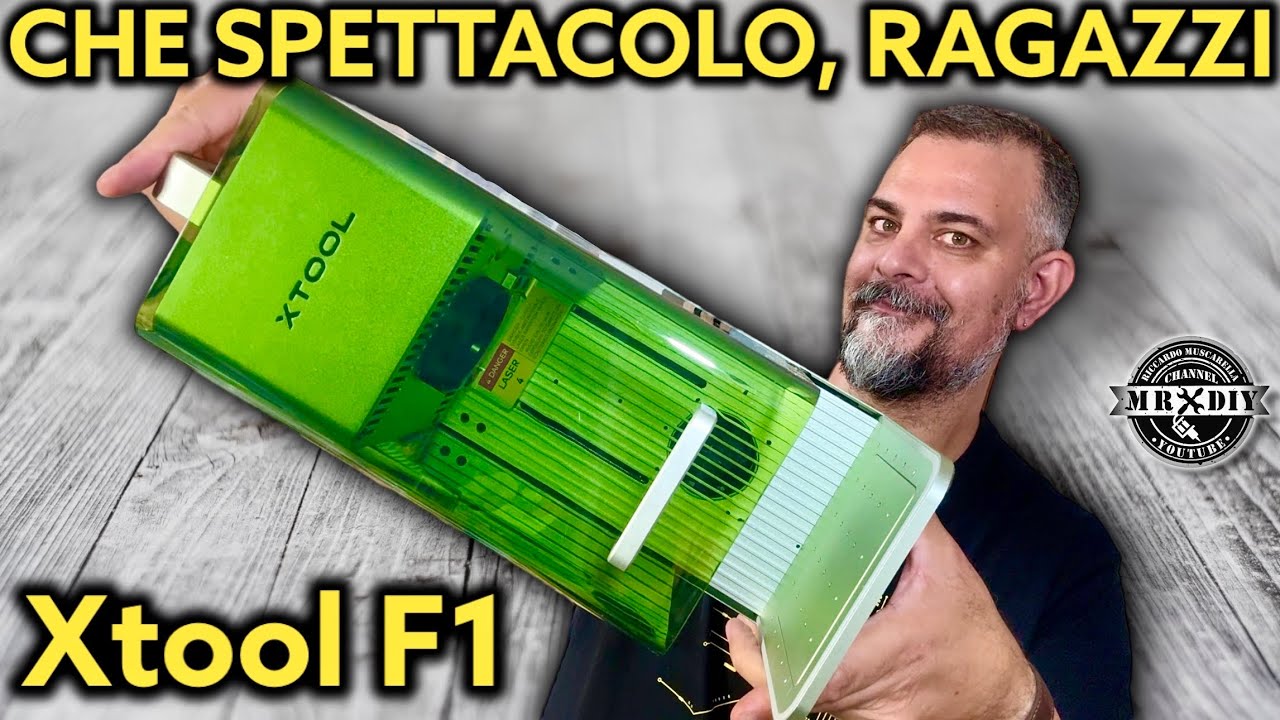 Super preciso e veloce xTool F1 Red light doppia funzione con infrarossi a fibra. Incisore laser 10W