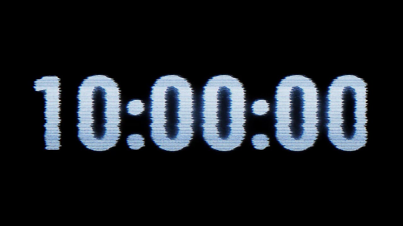 10 Hour timer | 600 minutes timer | Old TV Glitch