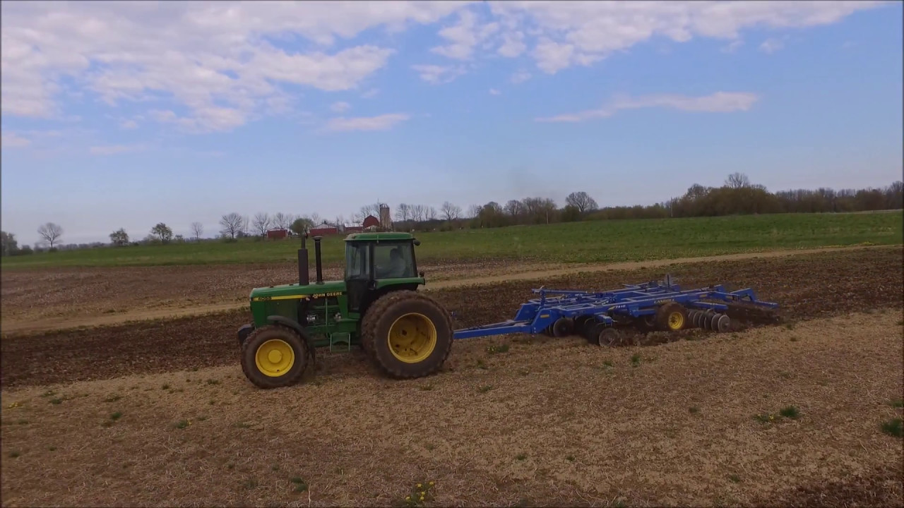 John Deere 4055 & Landoll VT 7410 Working On Spring Tillage! With The DJI Phantom 3