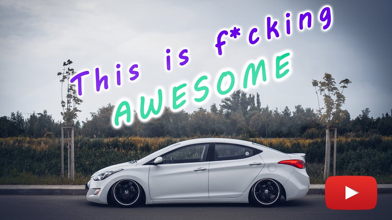 slammed hyundai elantra kdm stance project on airlift