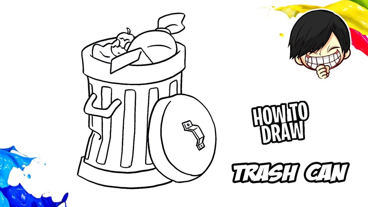 How to draw Trash Can