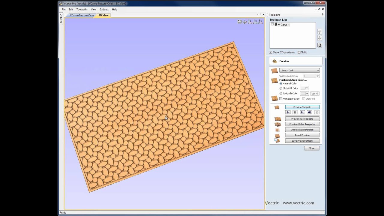 2.5D Texturing Toolpaths