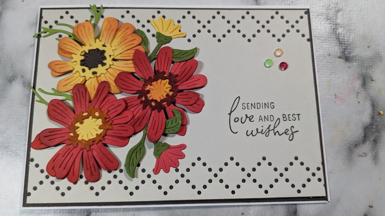 More fun with the Simply Zinnia Dies and how to make your diecut flowers look more realistic