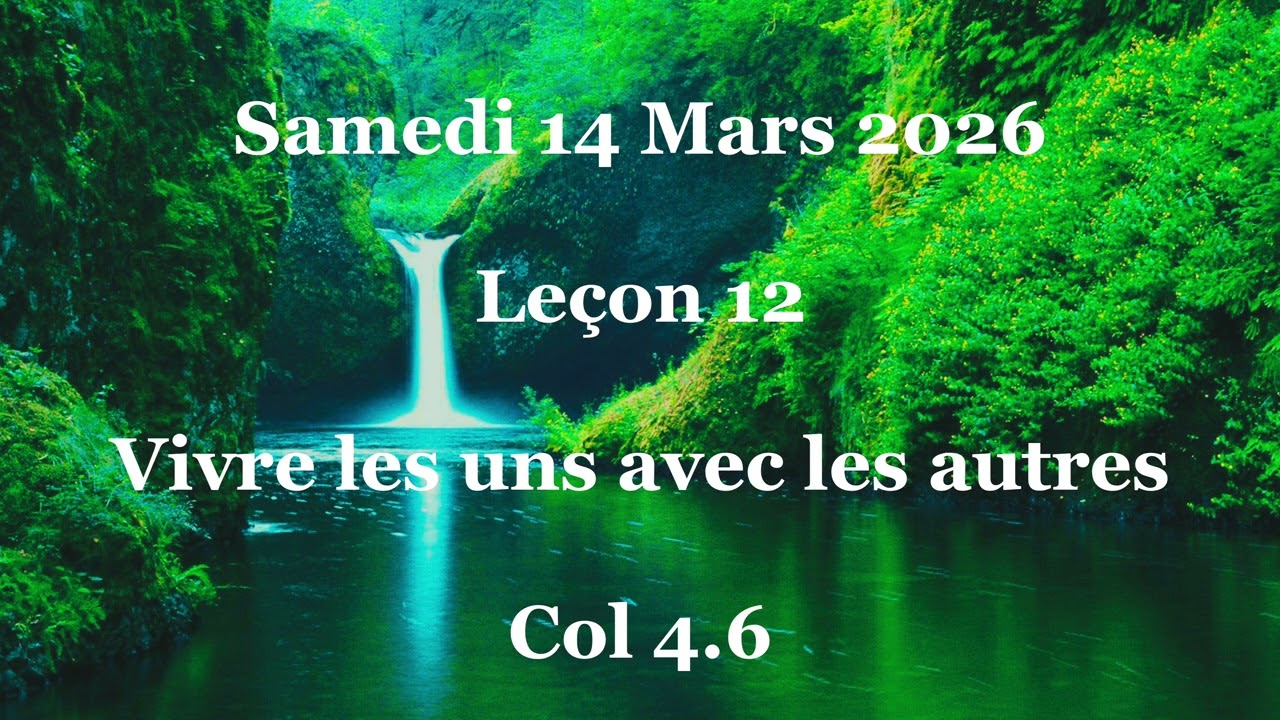 Leçon 12-Vivre les uns avec les autres