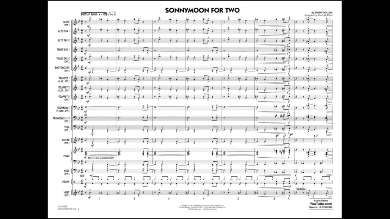 Sonnymoon for Two by Sonny Rollins/arr. Paul Murtha