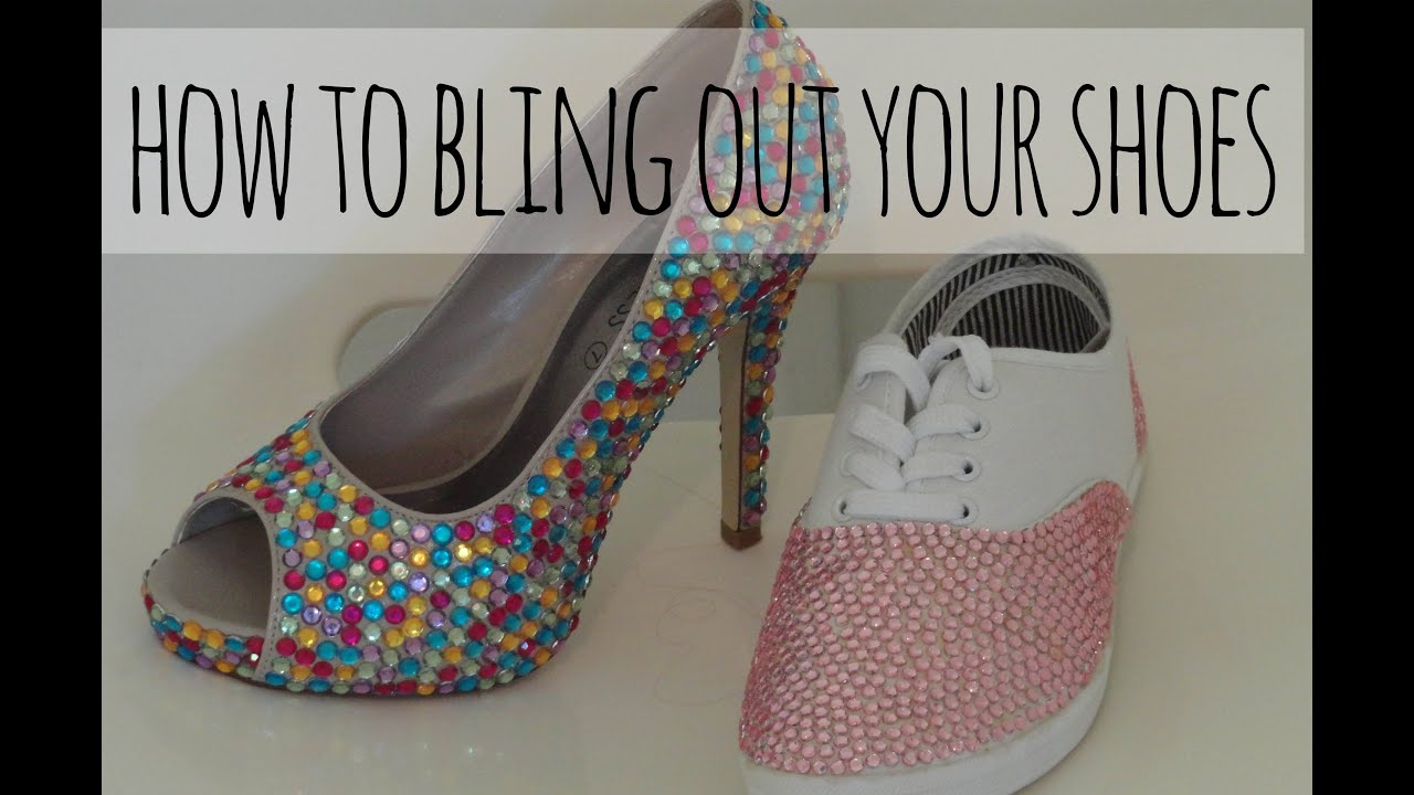 DIY- How to bling out your shoes!