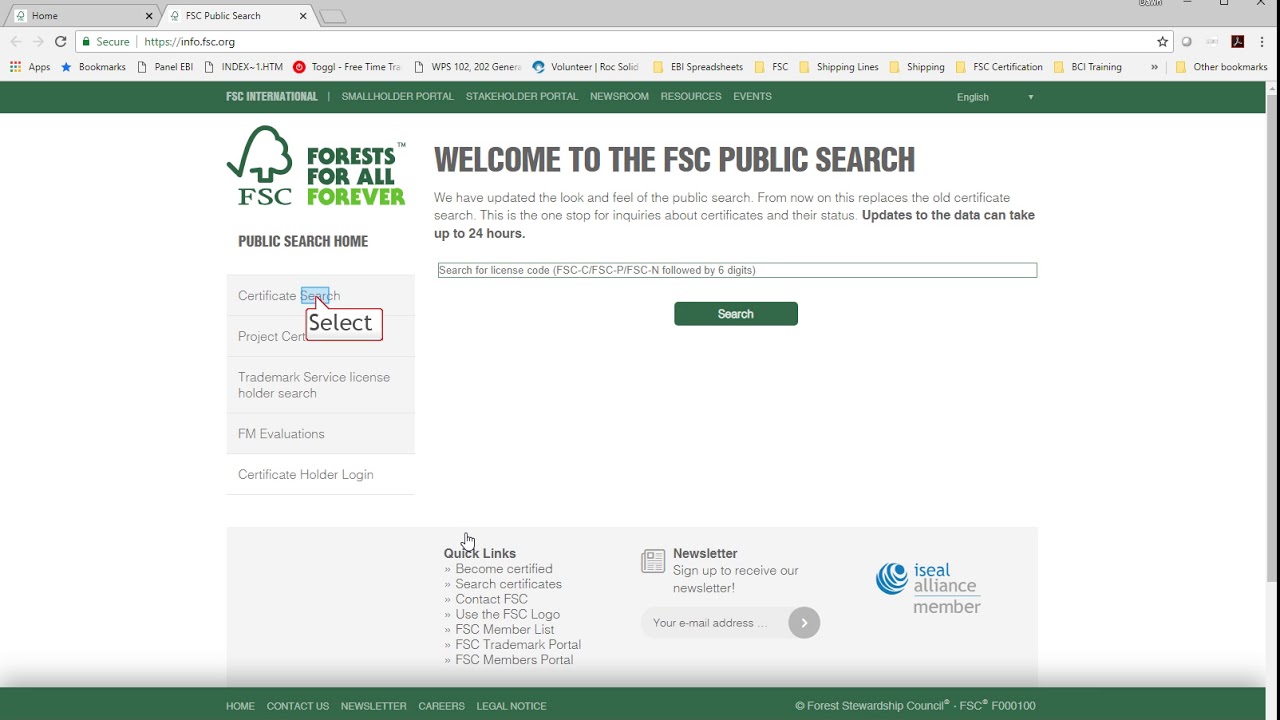 Checking FSC Certificate Code