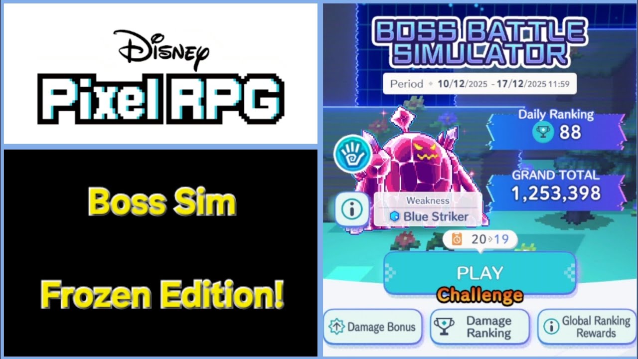 Disney Pixel RPG | Frozen Boss Battle Simulator!