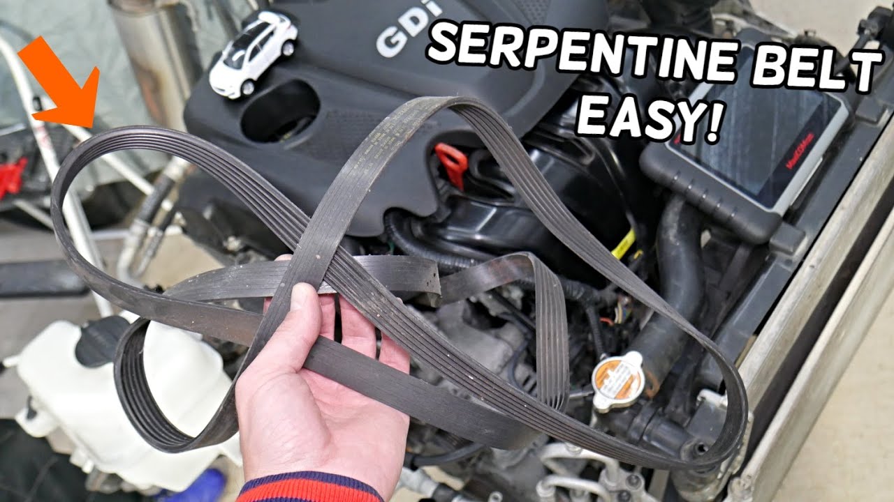 HYUNDAI SANTA FE SERPENTINE BELT REPLACEMENT REMOVAL DIAGRAM