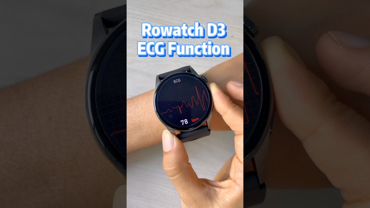 Explore the ECG Power of Rowatch D3. #rogbid #smartwatch #foryou #health #shorts #christmas #gift