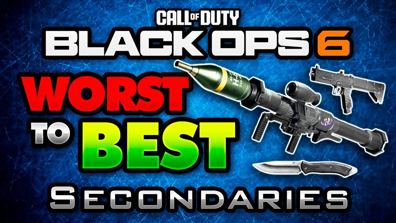 BO6 Worst to Best: Secondaries in Black Ops 6! (Launchers, Melee and Special)