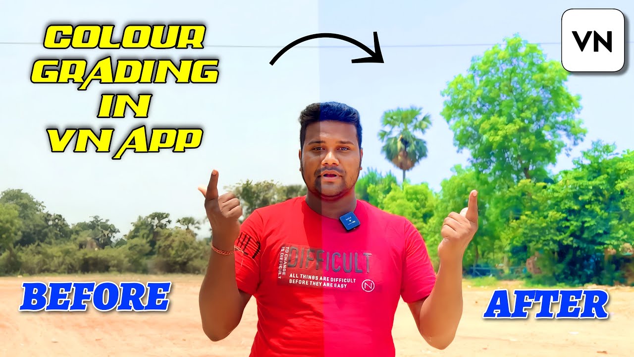 Colour grading in vn app || How to colour grade your videos in vn app || Color grading in mobile