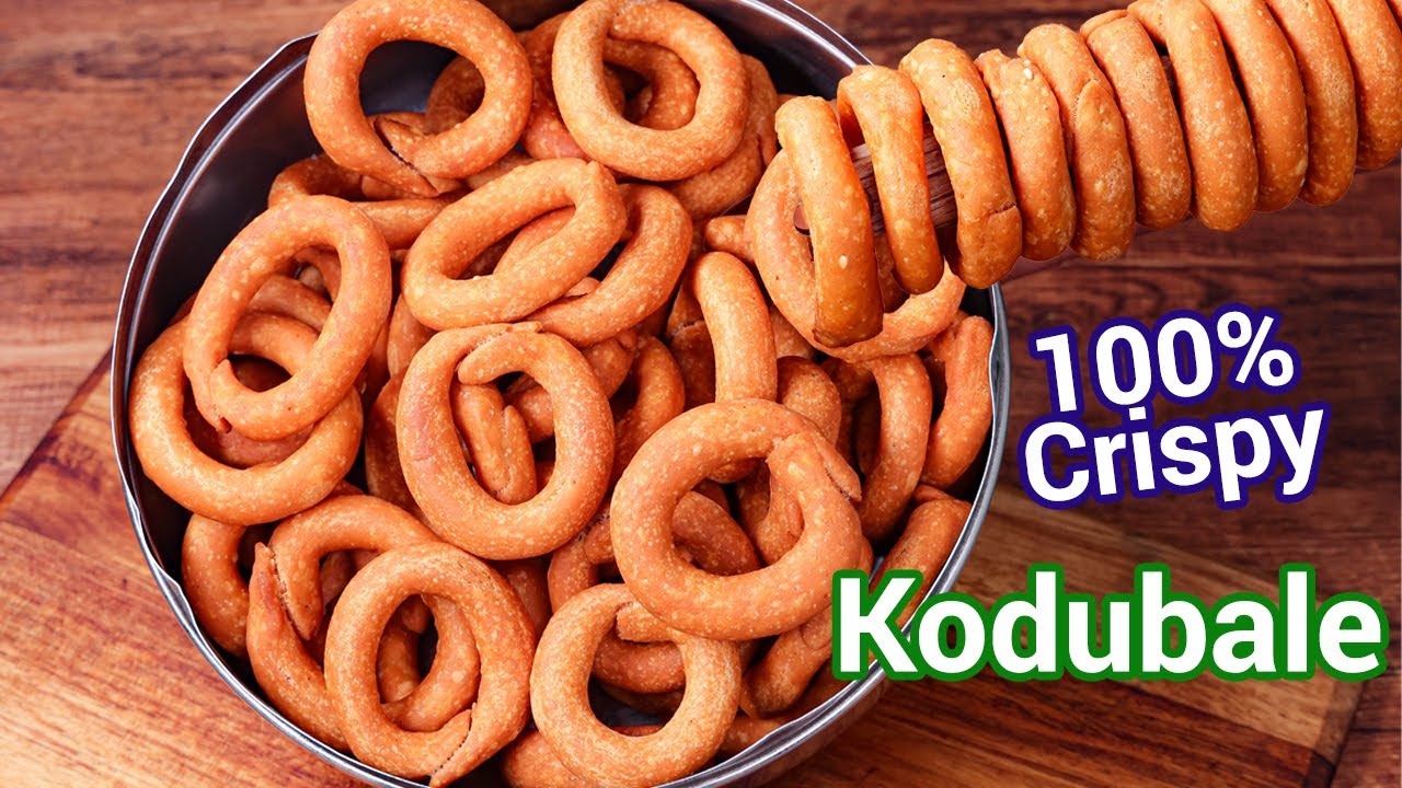 Kodubale or Ring Murrukku Recipe - Tips & Tricks for Crispy Snack | Kodbale - Tea Time Snack