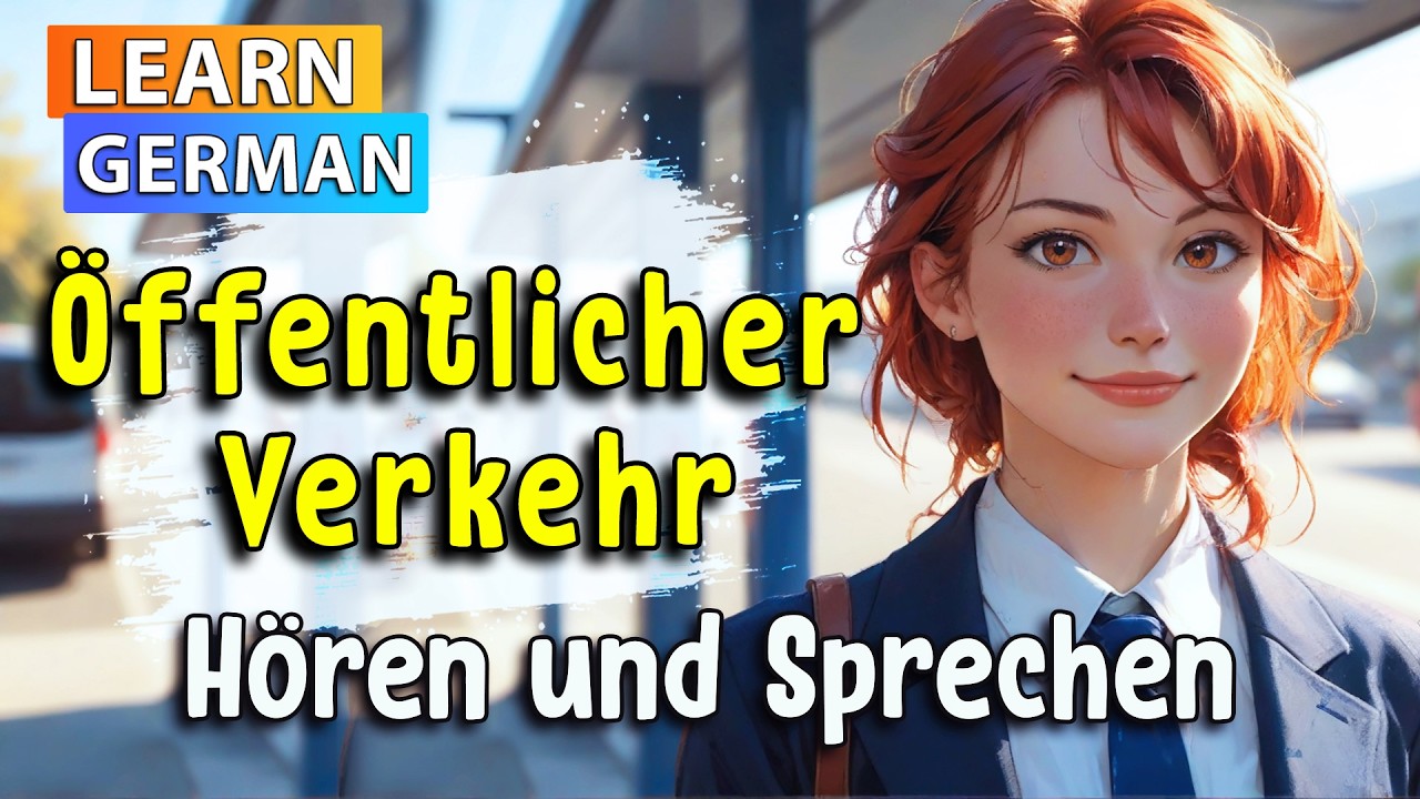 Deutsch lernen durch H&ouml;ren: &Ouml;FFENTLICHER VERKEHR in Deutschland! **Shadowing-Technik**