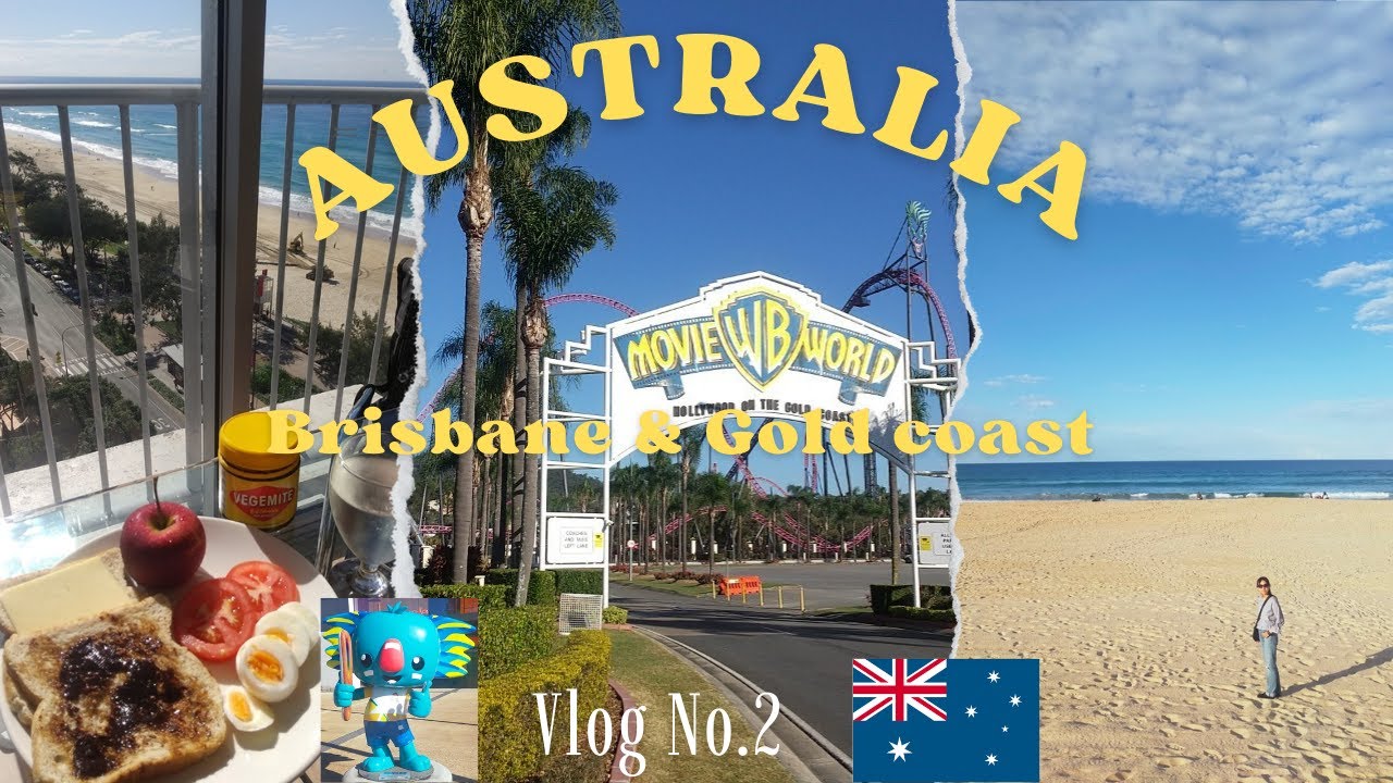 【オーストラリアVlog②】Movie World Gold Coast｜ワーナーブラザーズ ムービーワールド ゴールドコースト｜サーファーズパラダイス　ビーチフロントマーケット|パシフィックフェア|