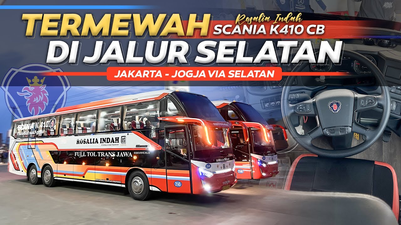 TERMEWAH DI JALUR SELATAN 🔥 Trip Rosalia Indah Jakarta - Yogyakarta Via Selatan ( Kena Macet Horor).