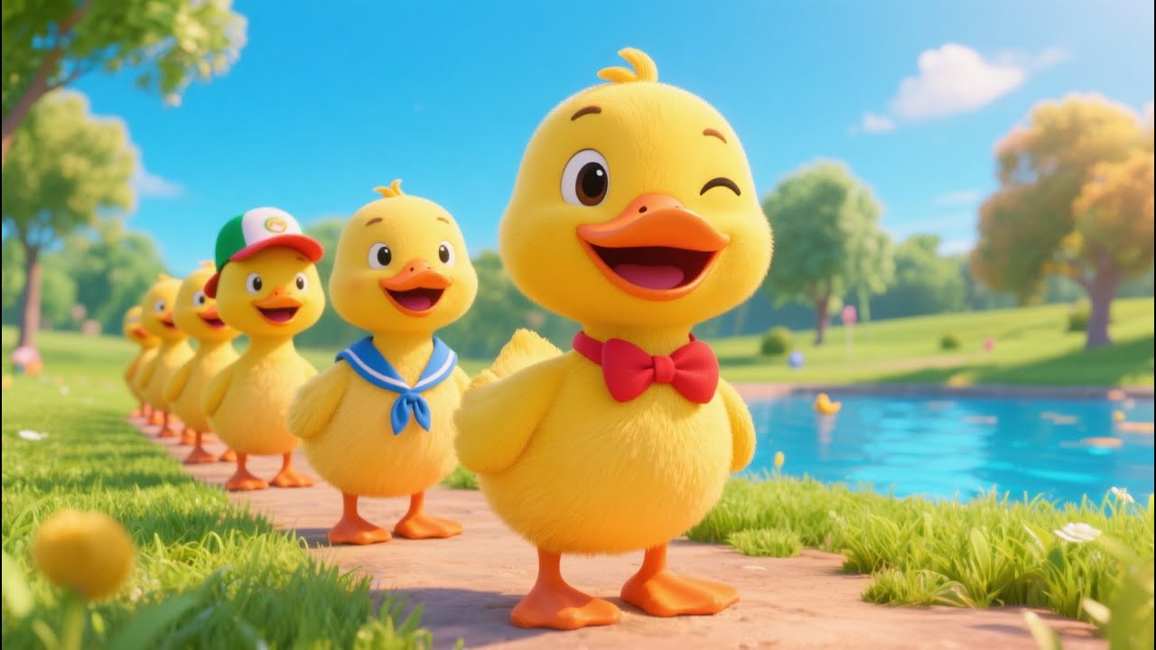 Vịt Con Xếp H&agrave;ng 🐥 B&agrave;i H&aacute;t Thiếu Nhi Dạy B&eacute; Th&oacute;i Quen Tốt | Nhạc 3D Vui Nhộn Cho B&eacute; Ngoan