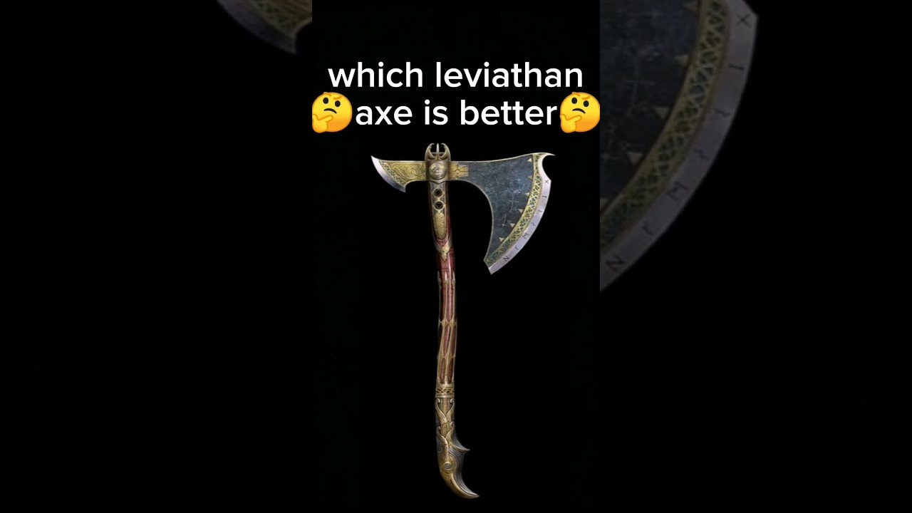 which leviathan axe is better🤔🤔🤔🤔 #godofwar #kratos #edit