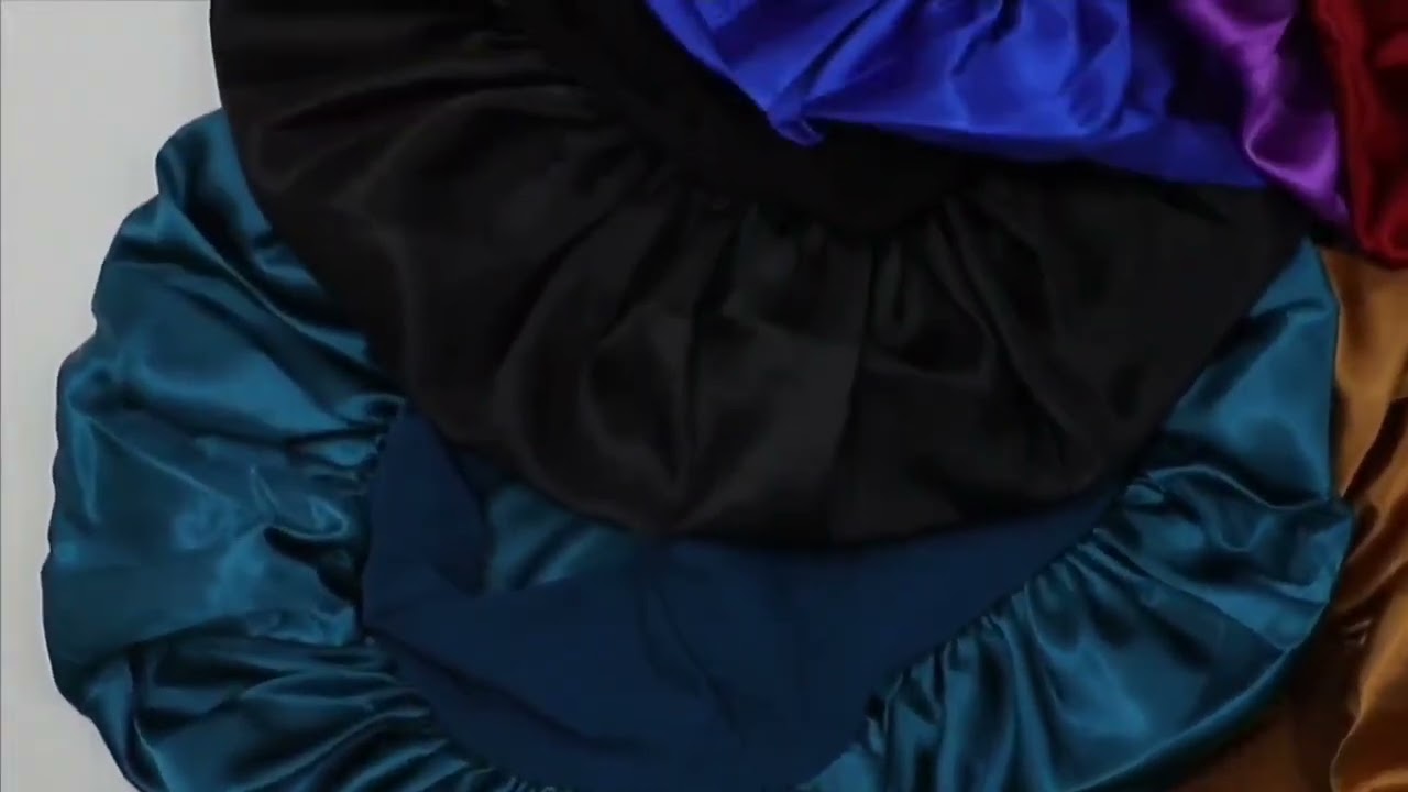 Touca de Cetim- com Faixa Antifrizz.