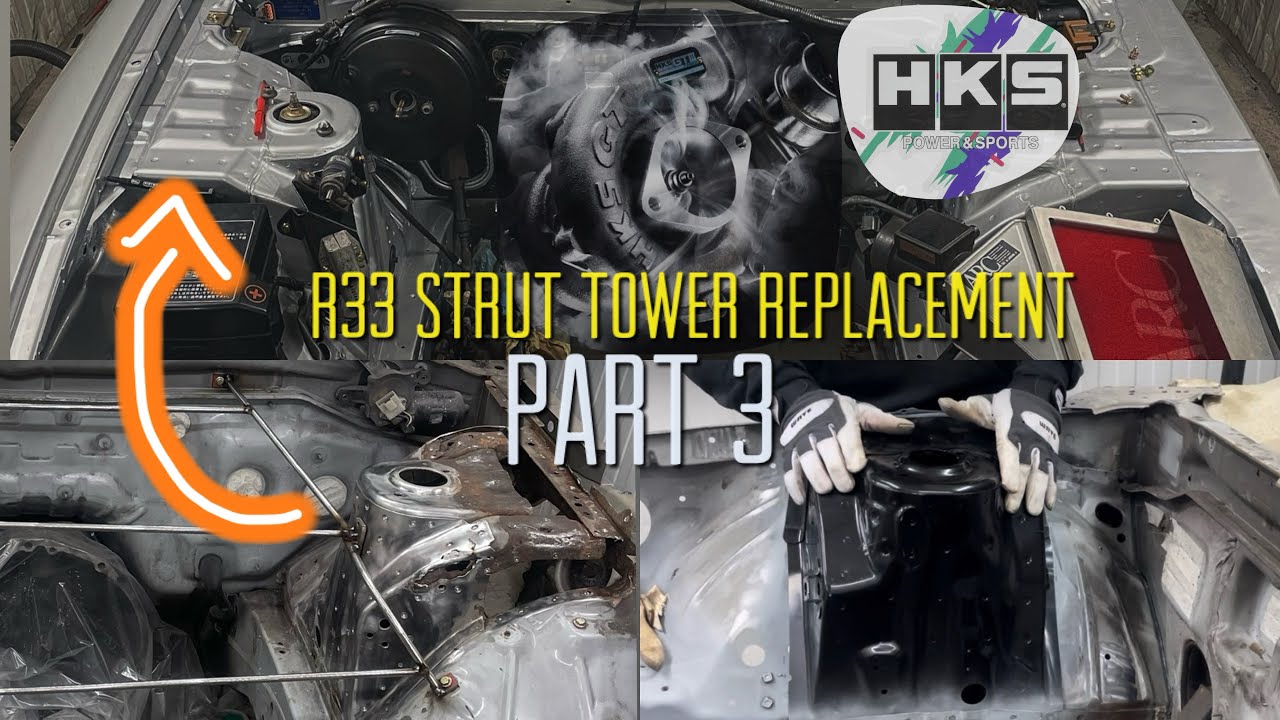 Nissan Skyline R33 GTR Strut Tower Replacement ストラット錆修理 Part 4- RB26 Refresh and Upgrades