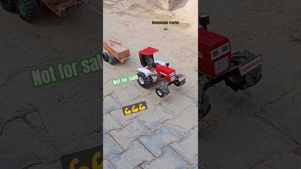Swaraj homemade tractor trolley heavy load pull
