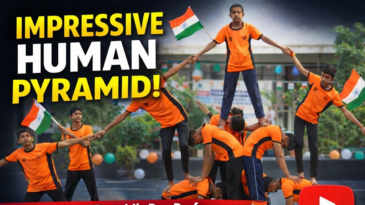 Pyramid Act – Republic Day Performance | Anushri School 🇮🇳