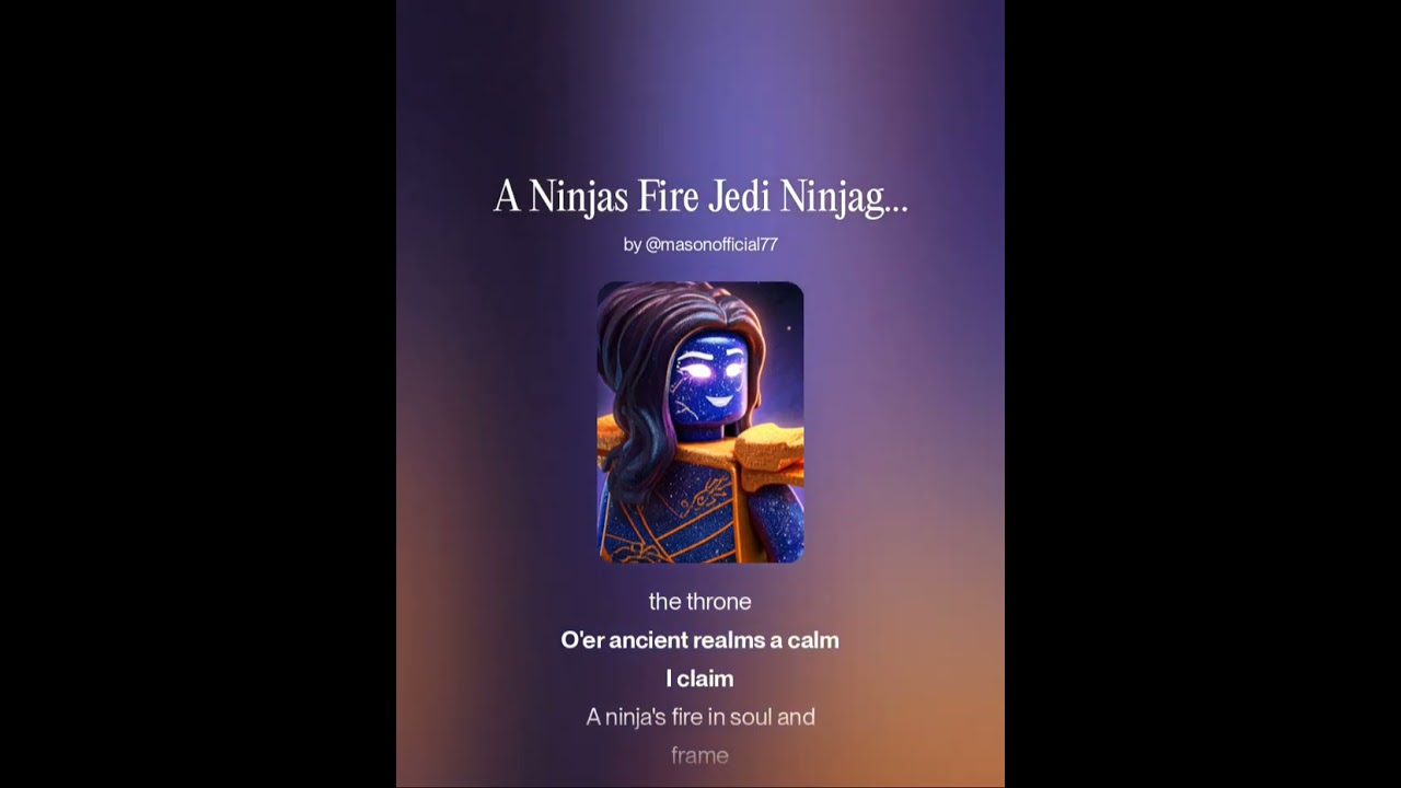 A Ninjas Fire (Jedi Ninjago Cover) (Fan made) - Mason