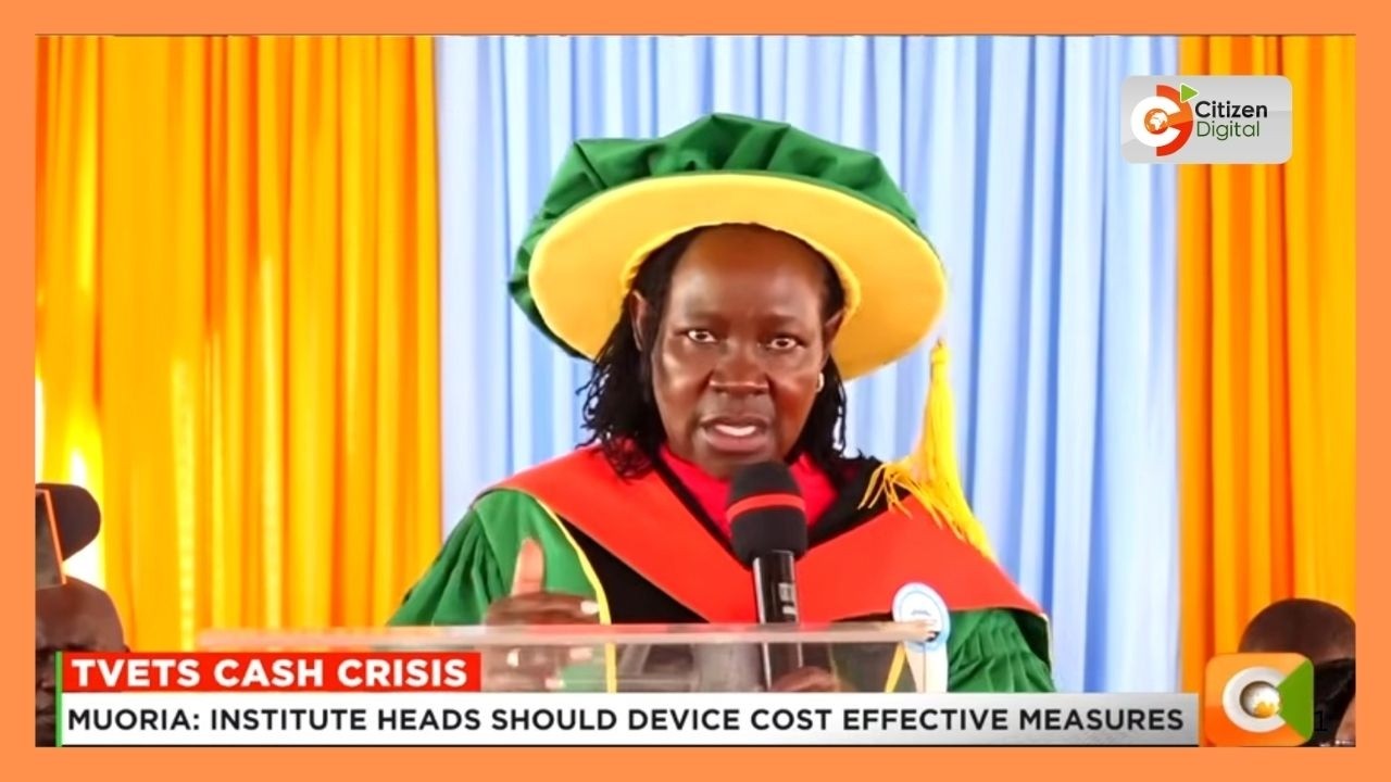 Esther Muoria principal secretary of TVET says the government is struggling to keep them afloat