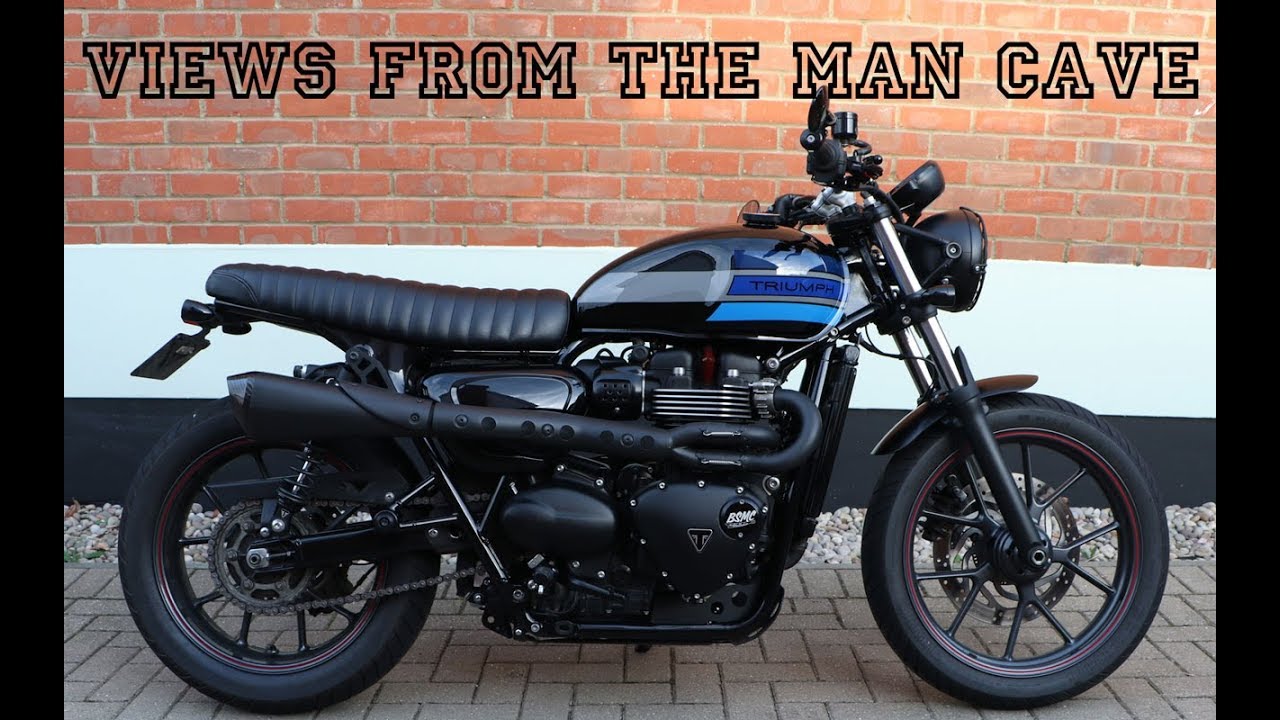 Triumph Street Twin Vance & Hines Scrambler Exhaust - Black Ceramic Coating & Sound