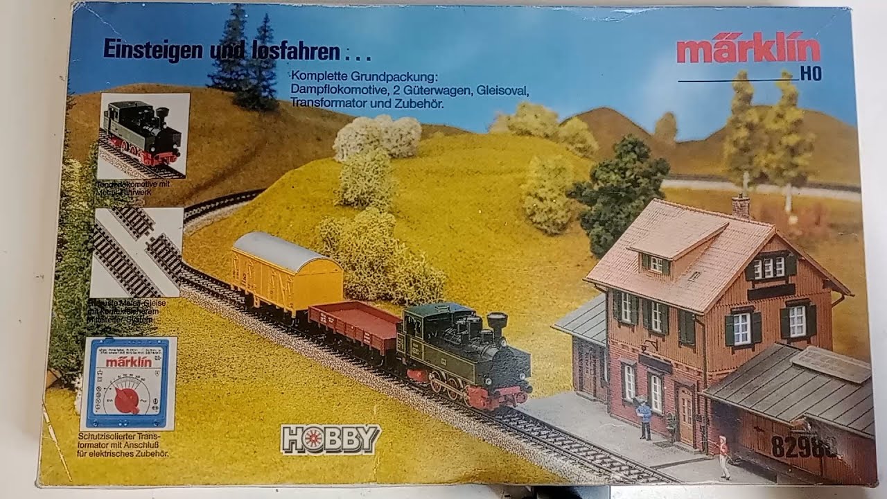 Wonderful Märklin starter set HO scale, early 1990s. (HUWLATS ep 39)