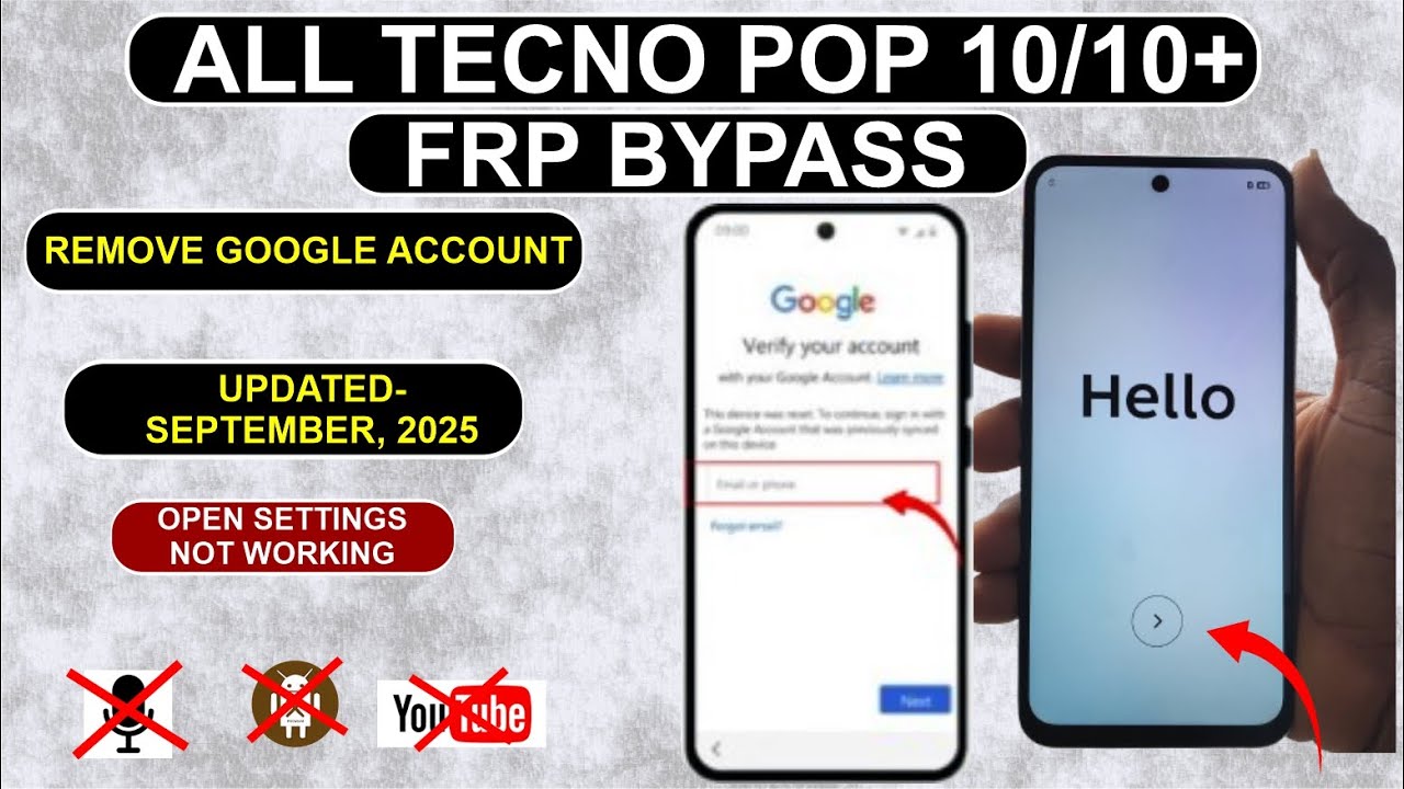 How To Bypass Tecno Pop 10/ Pop 10+ Android 15 || FRP Bypass With Ease|| Best Google Account Unlock