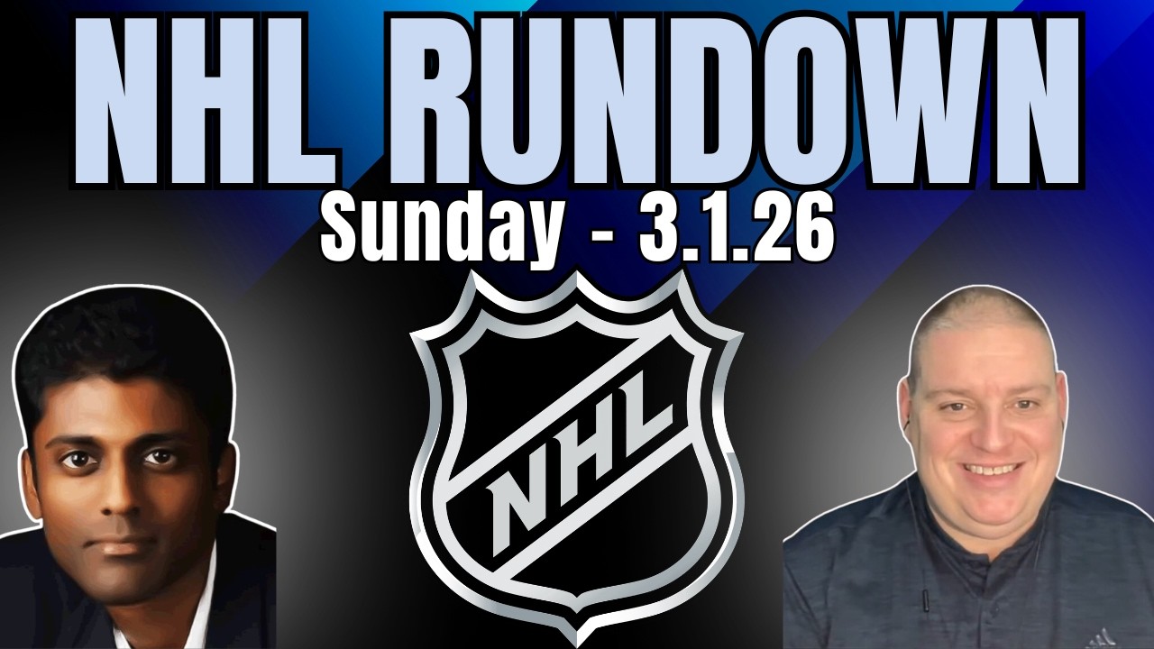 Sunday NHL Rundown Picks - 3/1/26 l Craig Trapp Free NHL Betting Picks & Predictions