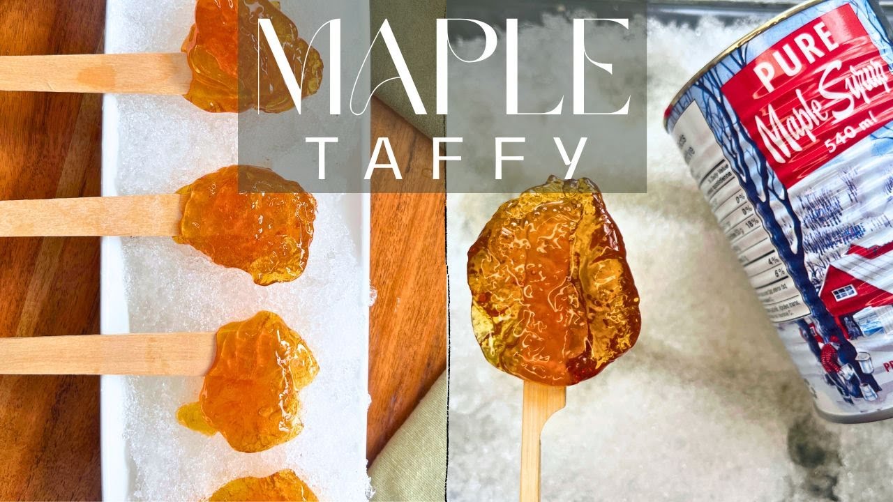 How to make Maple Syrup Taffy in the snow!