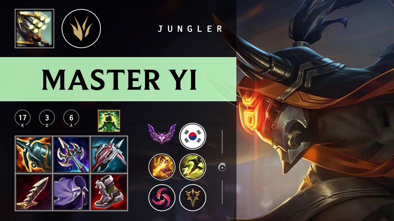 Master Yi Jungle vs Elise - KR Master Patch 26.04