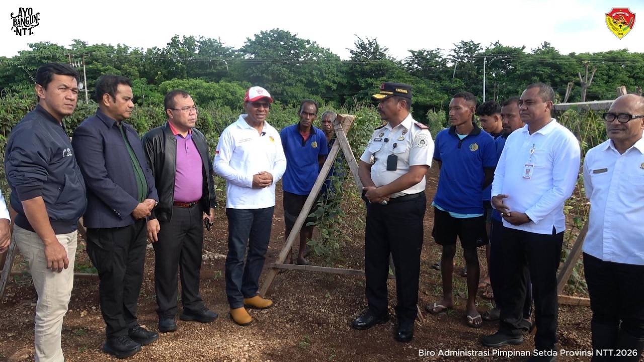 Wakil Gubernur NTT Mengunjungi Kebun Lapas IIA Kupang